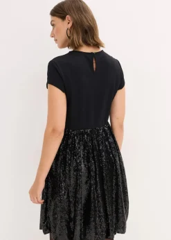 Jerseykleid aus Viskose-Mix