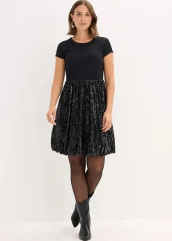 Jerseykleid aus Viskose-Mix