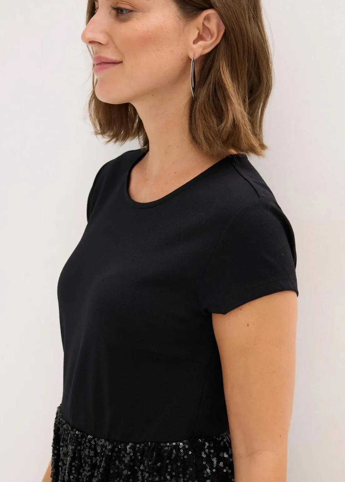 Jerseykleid aus Viskose-Mix