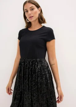 Jerseykleid aus Viskose-Mix