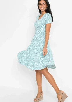 Jerseykleid aus Viskose-Mix