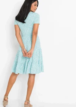 Jerseykleid aus Viskose-Mix