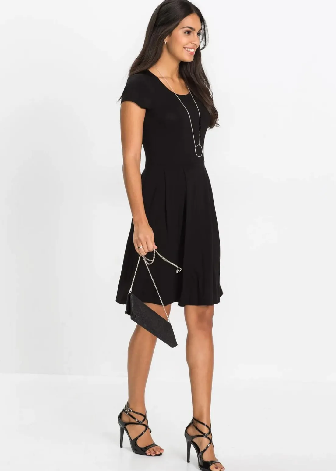 Jerseykleid aus Viskose-Mix