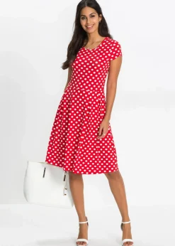 Jerseykleid aus Viskose-Mix