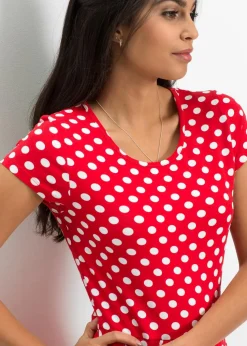 Jerseykleid aus Viskose-Mix