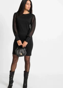 Jerseykleid aus Viskose-Mix