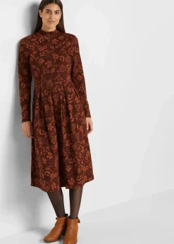 Jerseykleid mir Druck, langarm