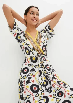 Jerseykleid mit Bindeband