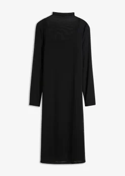 Jerseykleid mit Mesh