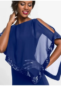 Jerseykleid mit Pailletten