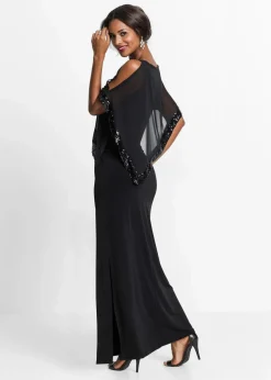 Jerseykleid mit Pailletten