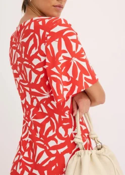 Jerseykleid mit Raffung