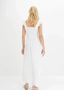 Jerseykleid mit Smok-Detail