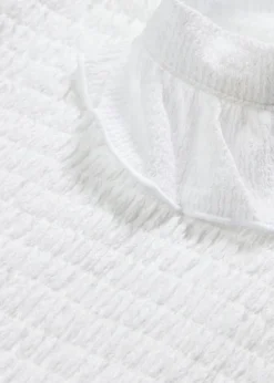 Jerseykleid mit Smok-Detail