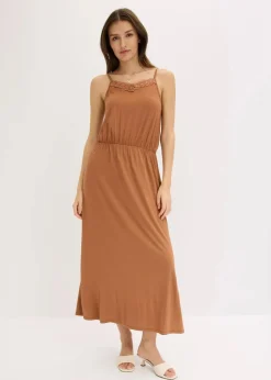 Jerseykleid mit Spitze