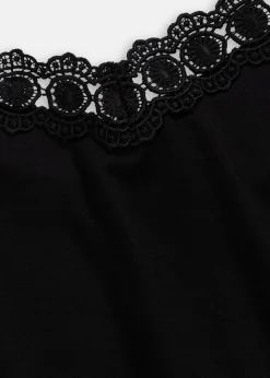 Jerseykleid mit Spitze