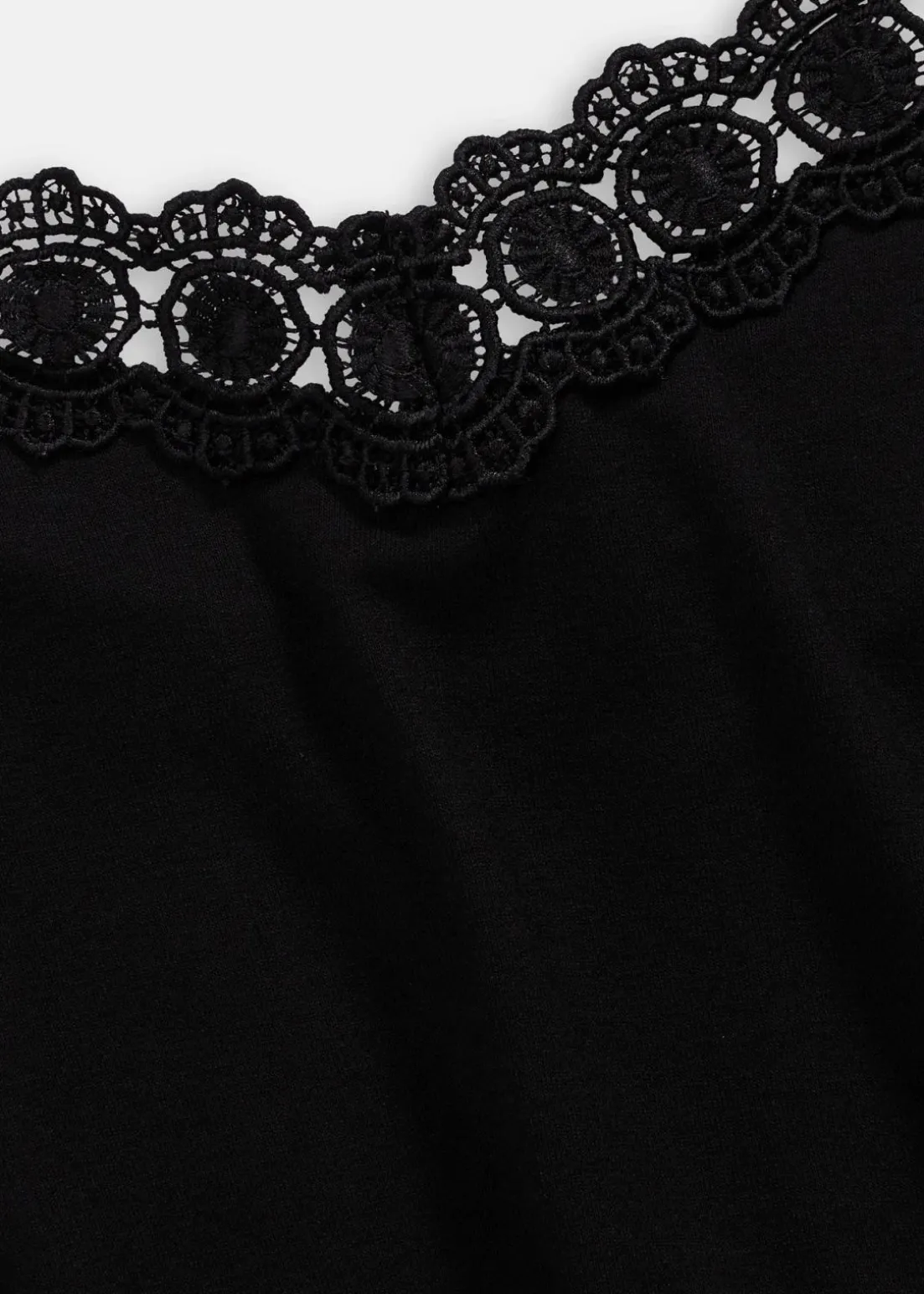 Jerseykleid mit Spitze