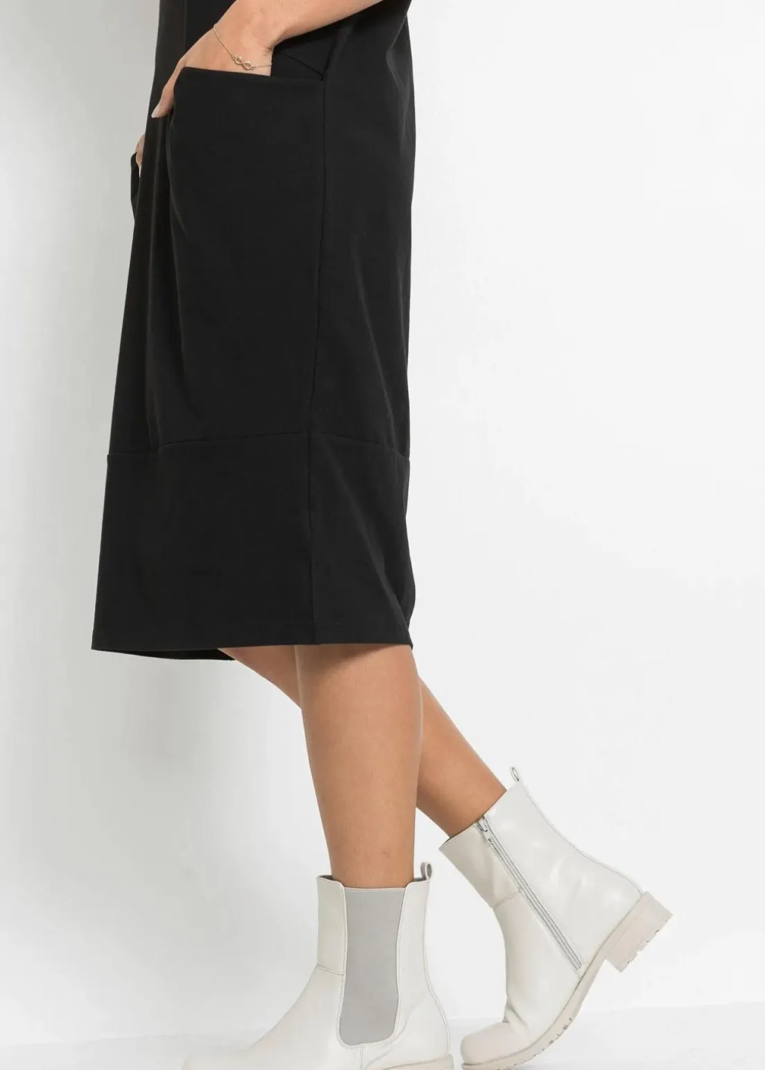 Jerseykleid mit Taschen