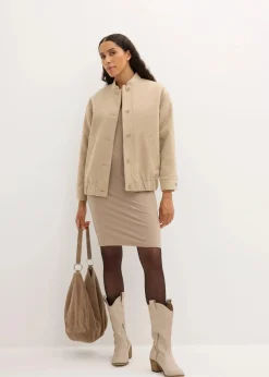 Jerseykleid mit V-Ausschnitt (2er Pack)