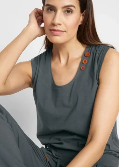 Jersey-Overall aus Baumwoll-Mix