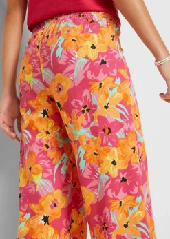 Jersey-Palazzohose aus softem Viskose-Mix