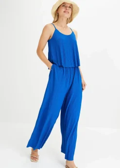 Jerseyplisee-Jumpsuit