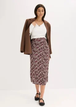 Jersey-Rock aus fließendem Viskose-Mix