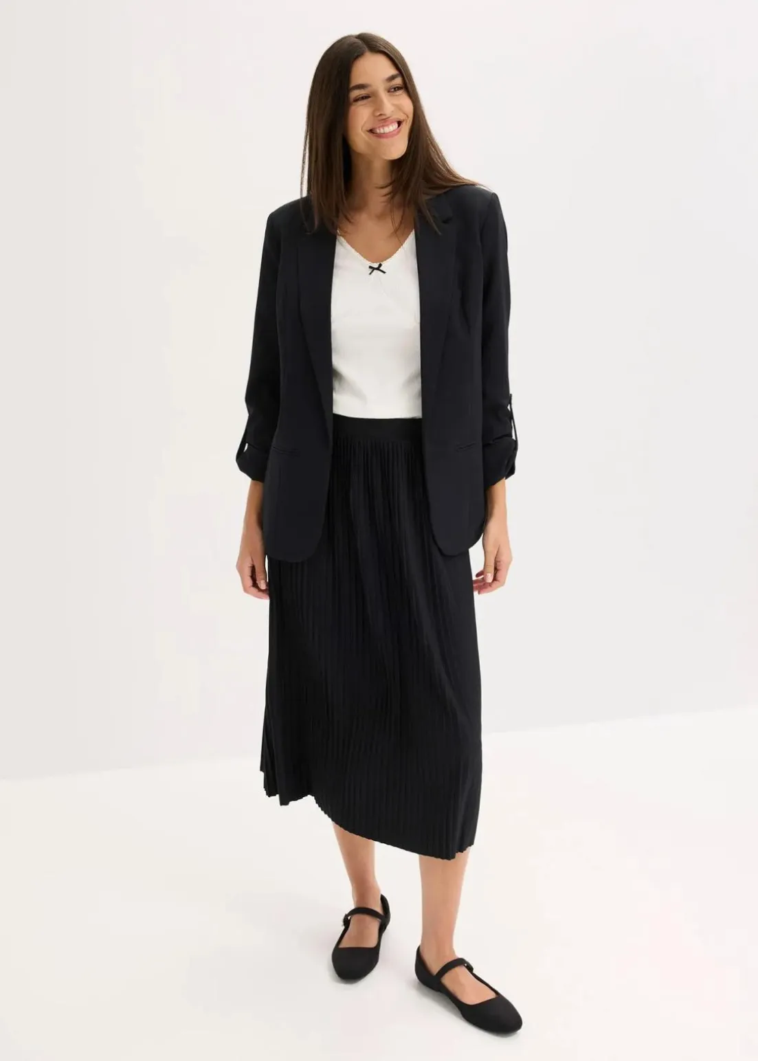 Jersey-Rock aus fließendem Viskose-Mix