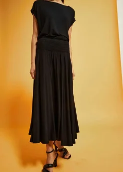 Jersey-Rock aus fließender Viskose