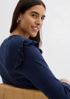 Jersey-Shirt aus Baumwollmix