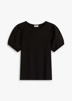 Jerseyshirt mit Ärmeln aus Baumwollpopeline