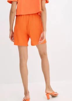 Jersey-Shorts aus leichtem Crêpe