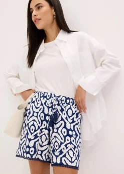 Jersey-Shorts aus softem Viskose-Mix