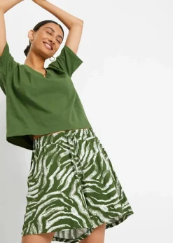 Jersey-Shorts aus softem Viskose-Mix