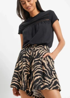 Jersey-Shorts aus softem Viskose-Mix