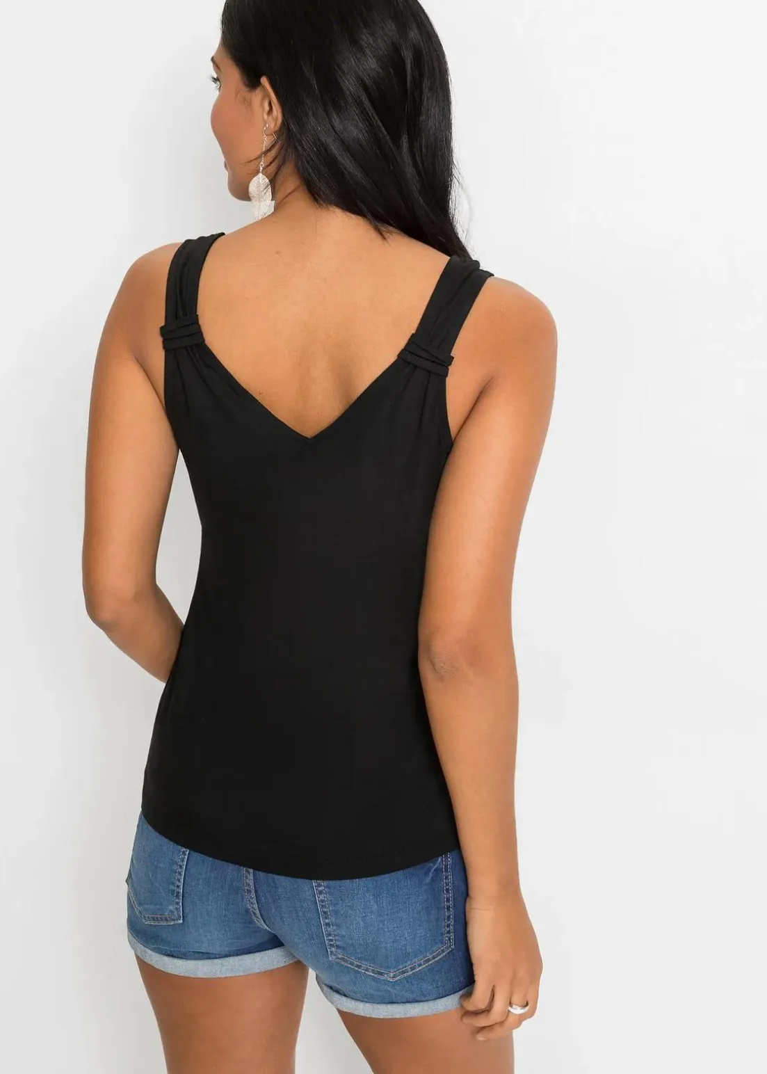 Jersey-Top aus reiner Viskose