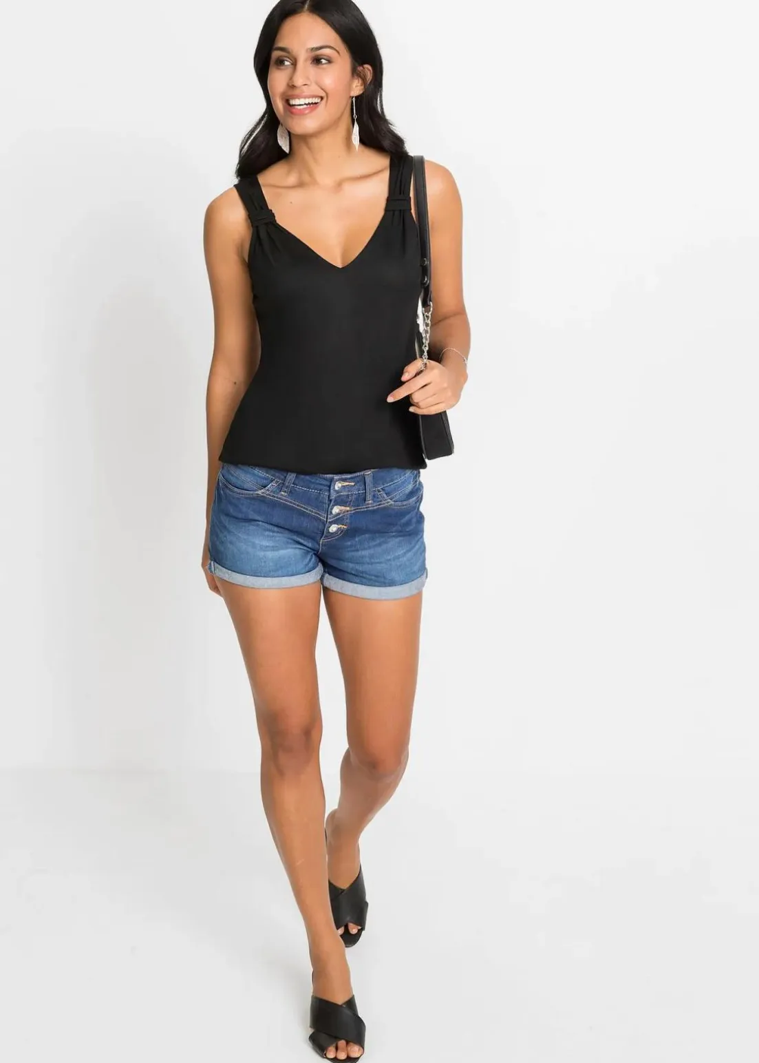 Jersey-Top aus reiner Viskose