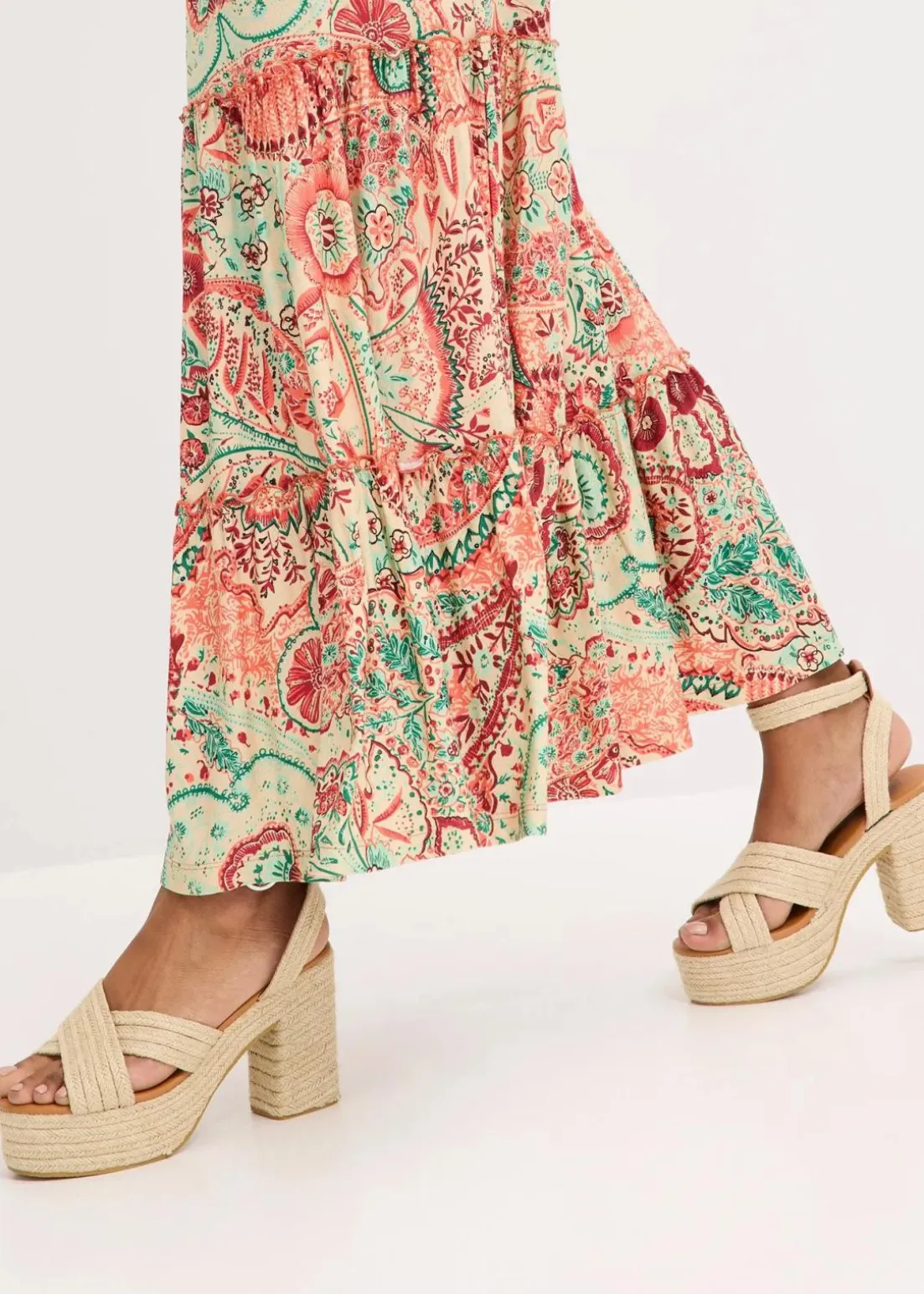 Jersey-Trägerkleid aus softem Viskose-Mix