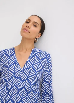 Jersey-Tunika-Kleid aus softem Viskose-Mix