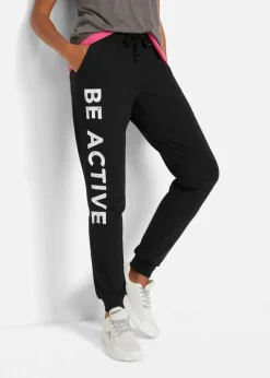 Jogginghose aus Baumwolle mit Druck, Loose Fit