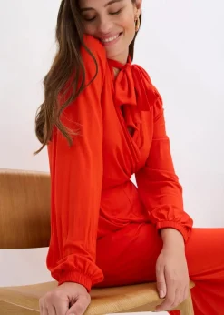 Jumpsuit aus fließendem Viskose-Mix