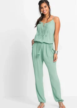 Jumpsuit aus strukturierter Viskose