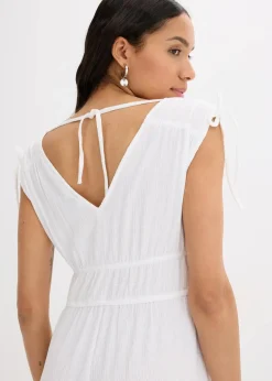 Jumpsuit aus strukturiertem Crêpe