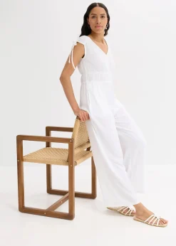 Jumpsuit aus strukturiertem Crêpe