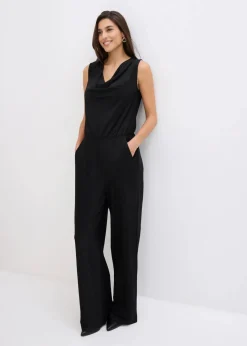 Jumpsuit mit Glitzerelementen