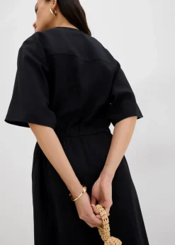 Kaftan-Kleid aus feiner Viskose