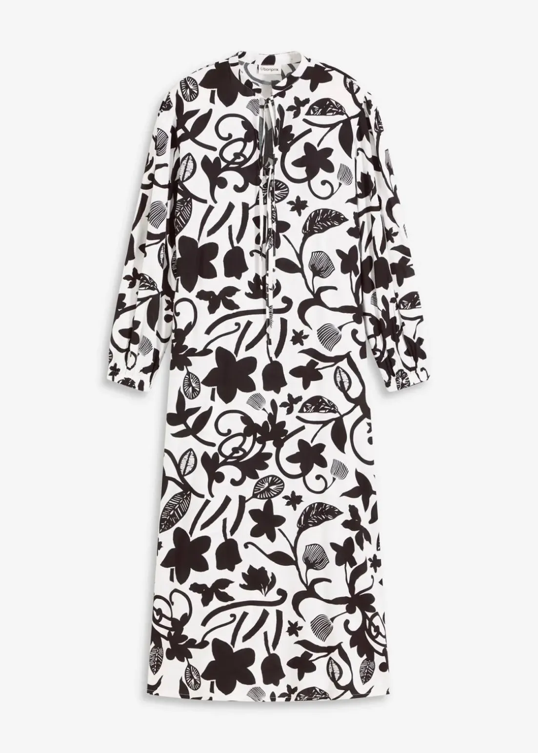 Kaftan-Kleid aus fließender Viskose