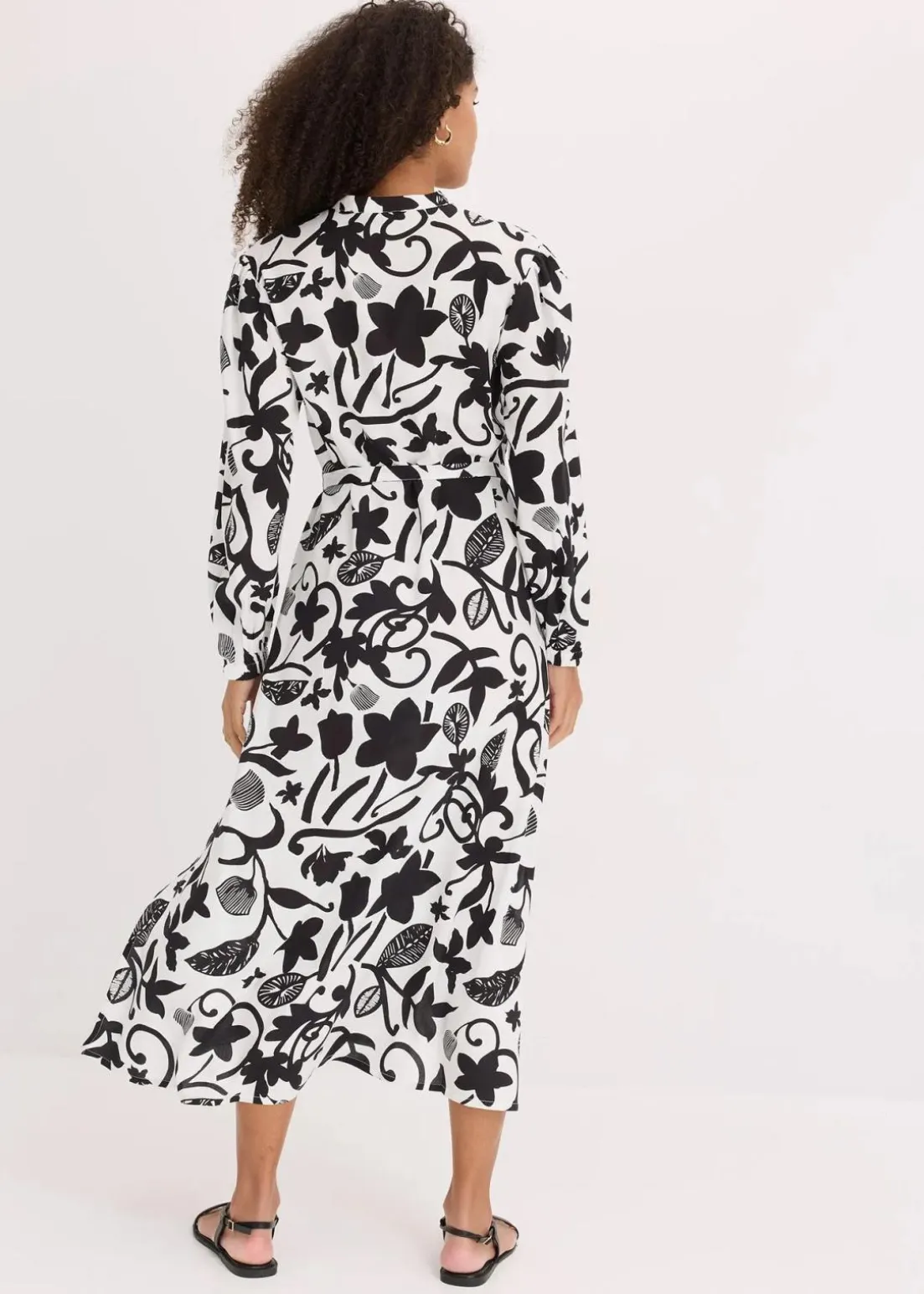 Kaftan-Kleid aus fließender Viskose