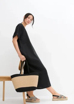 Kaftan-Kleid aus reinem Leinen