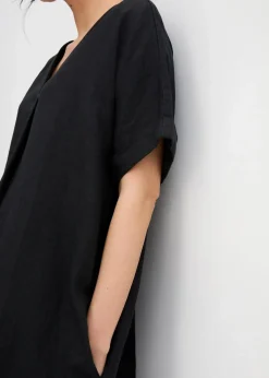 Kaftan-Kleid aus reinem Leinen